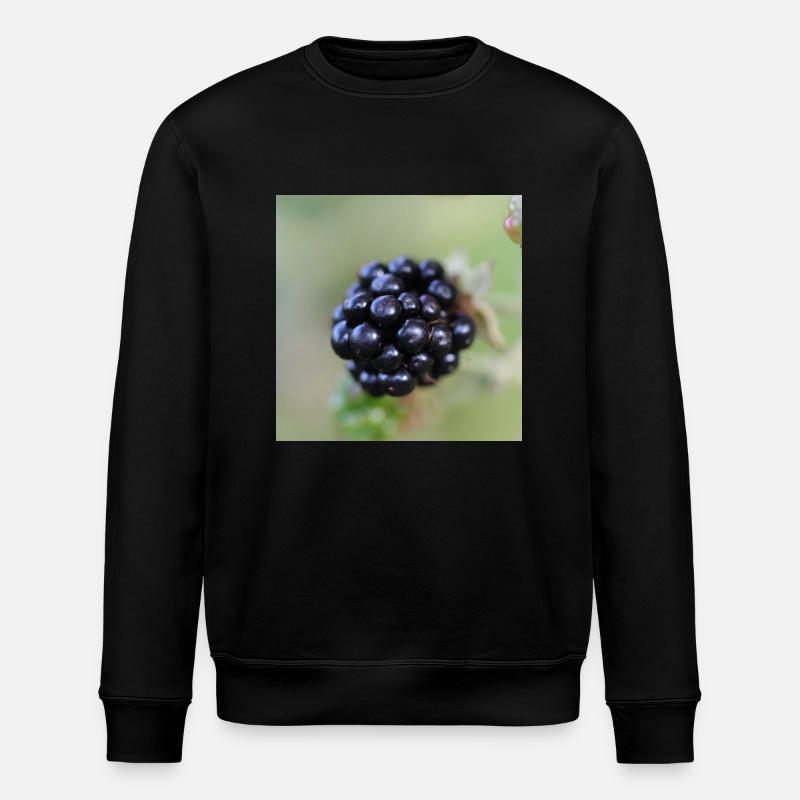 Brombeere Brombeeren Beeren Früchte - Stanley/Stella Unisex Bio-Sweatshirt ROLLER - Schwarz