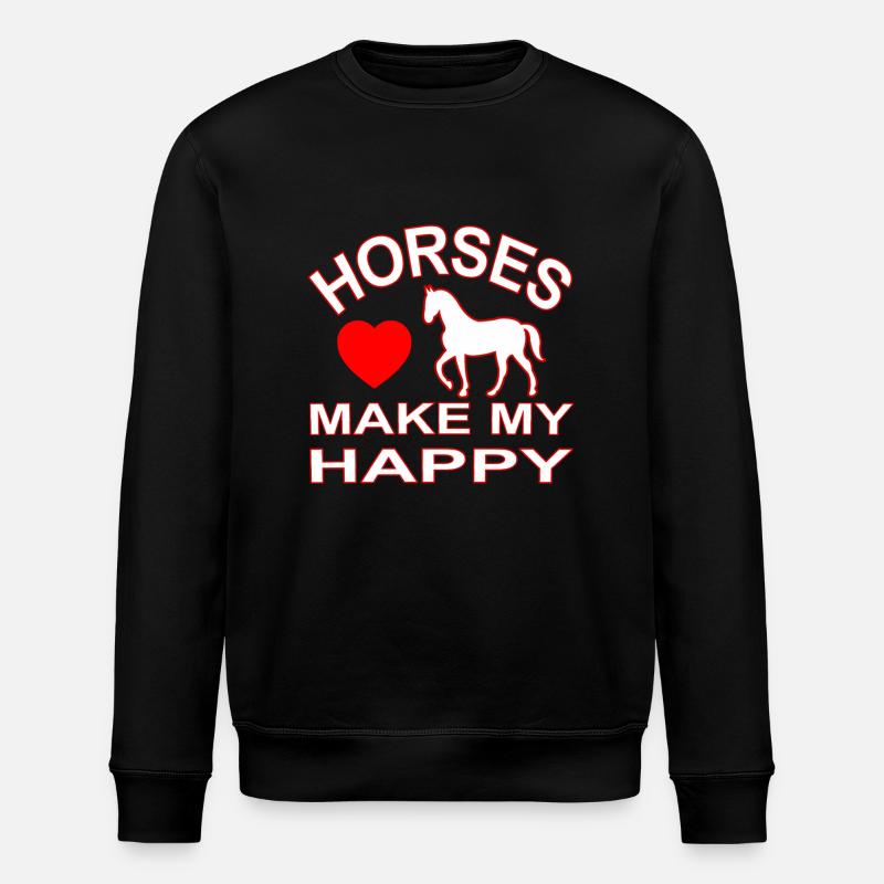 Cheval - Sweat bio ROLLER Stanley/Stella Unisexe - noir