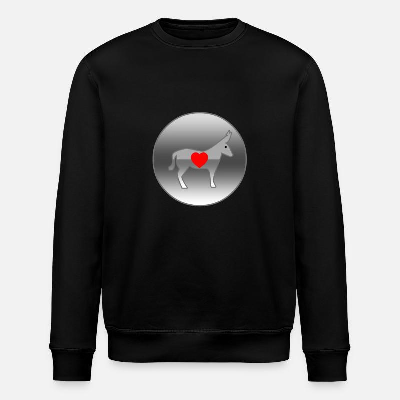 Esel - Stanley/Stella Unisex Bio-Sweatshirt ROLLER - Schwarz