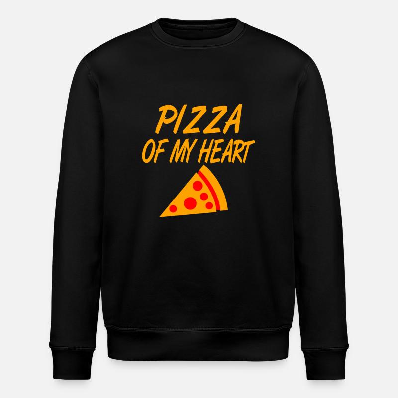 Pizza - Stanley/Stella ROLLER Unisex Organic Sweatshirt - black