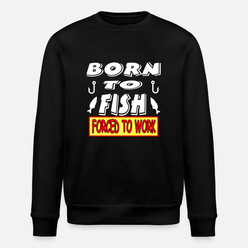 faire de la pêche - Sweat bio ROLLER Stanley/Stella Unisexe - noir