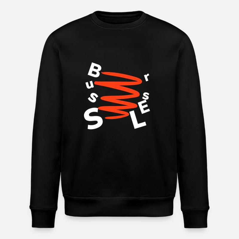 Brussels Souvenir Gift Brussels - Stanley/Stella ROLLER Unisex Organic Sweatshirt - black
