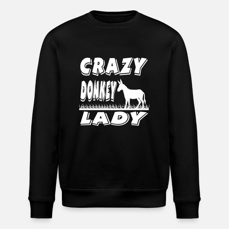 Âne - Sweat bio ROLLER Stanley/Stella Unisexe - noir