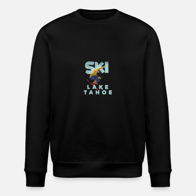 Lac Tahoe Ski - Sweat bio ROLLER Stanley/Stella Unisexe - noir