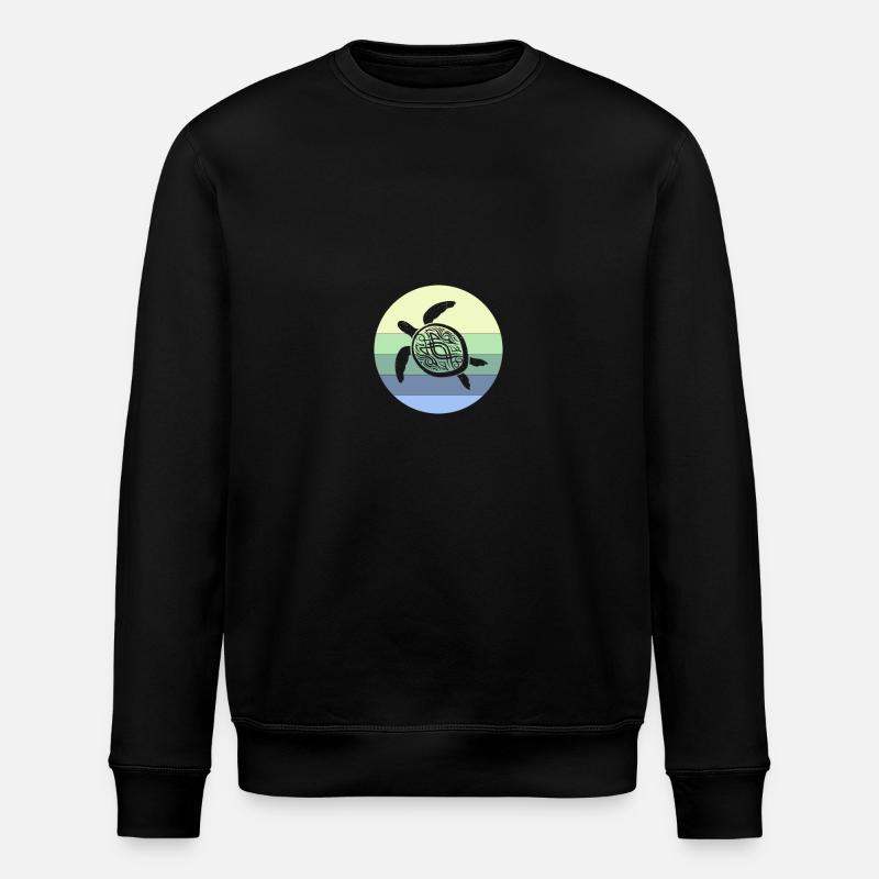 Tortue Rétro - Sweat bio ROLLER Stanley/Stella Unisexe - noir