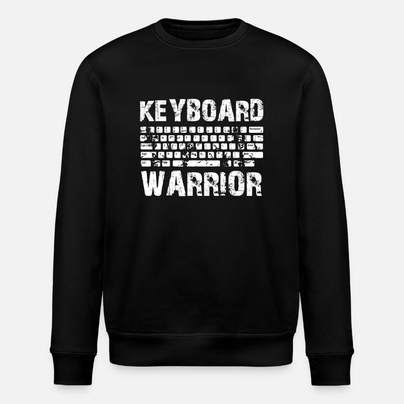 Keyboard Warrior - Stanley/Stella ROLLER Unisex Organic Sweatshirt - black