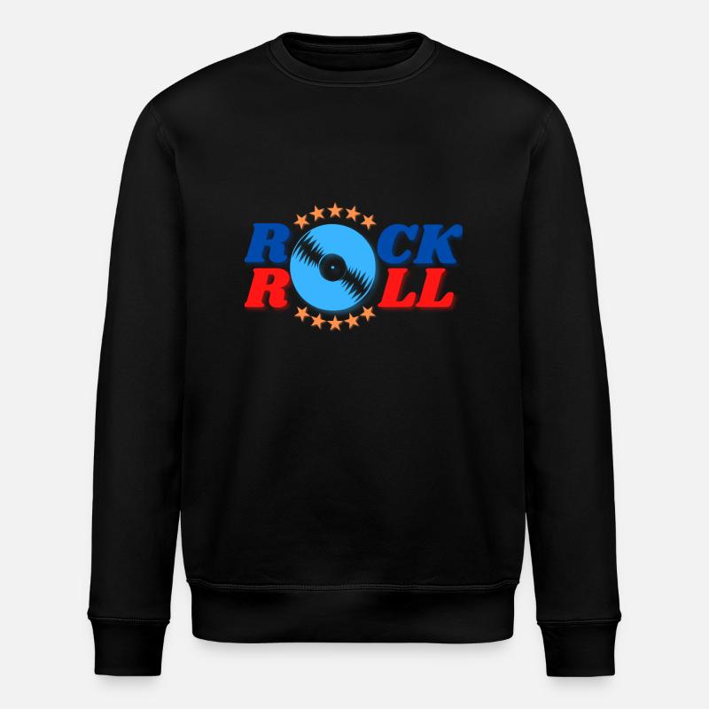 ROCK 'N' ROLL DISCO - Stanley/Stella ROLLER Unisex Organic Sweatshirt - black