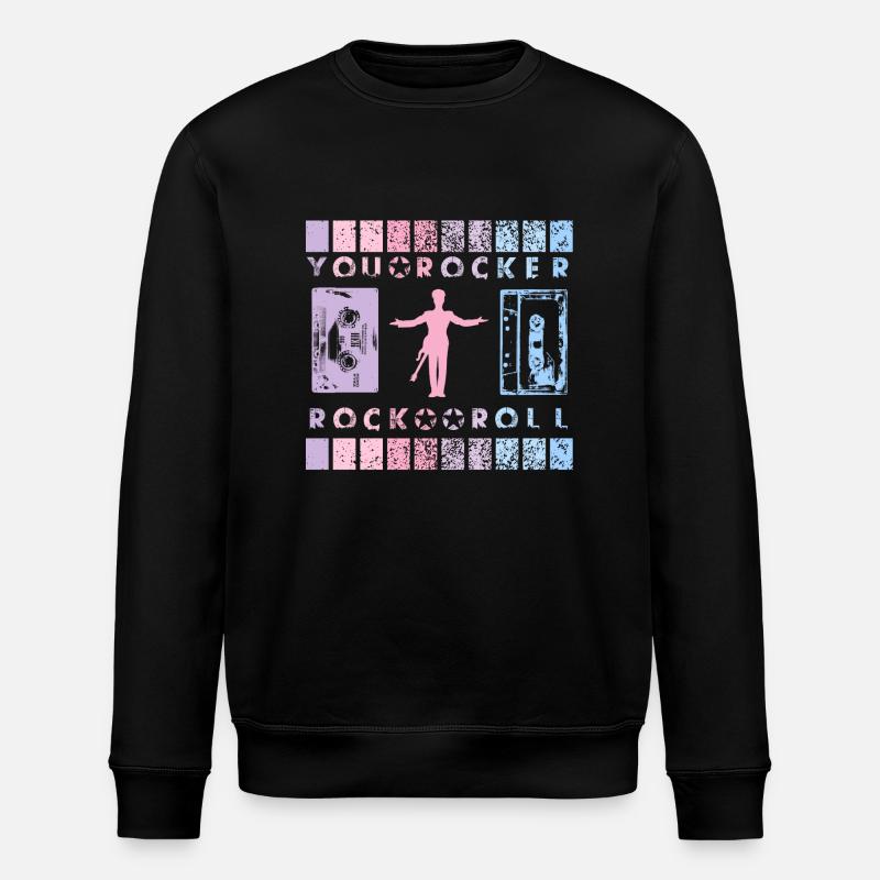 VOUS ROCKER FRONTMAN - Sweat bio ROLLER Stanley/Stella Unisexe - noir