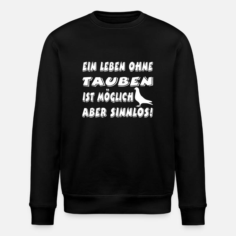 Tauben - Stanley/Stella Unisex Bio-Sweatshirt ROLLER - Schwarz