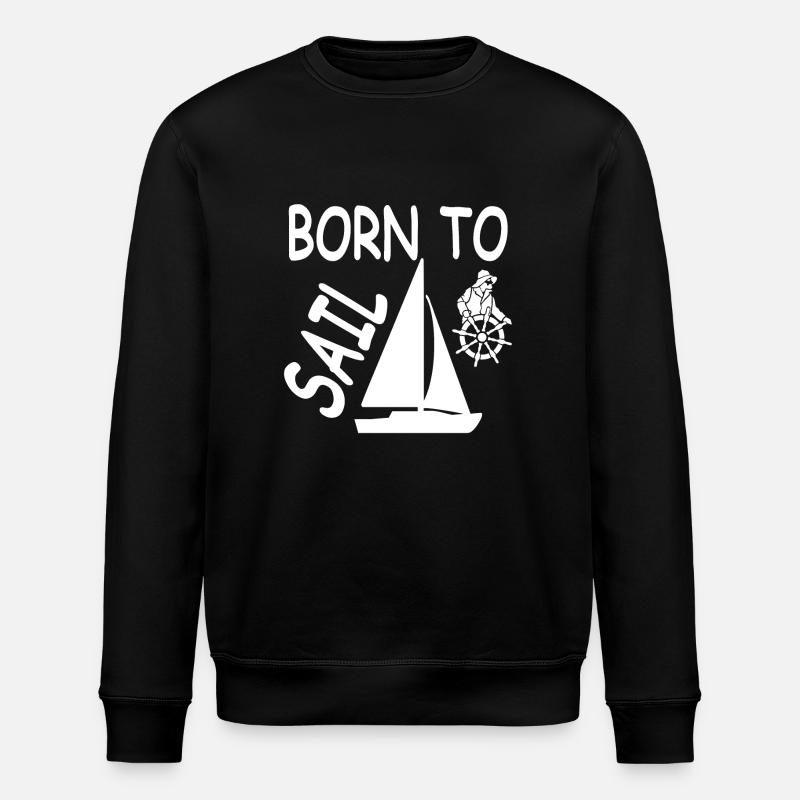 Sail - Stanley/Stella ROLLER Unisex Organic Sweatshirt - black