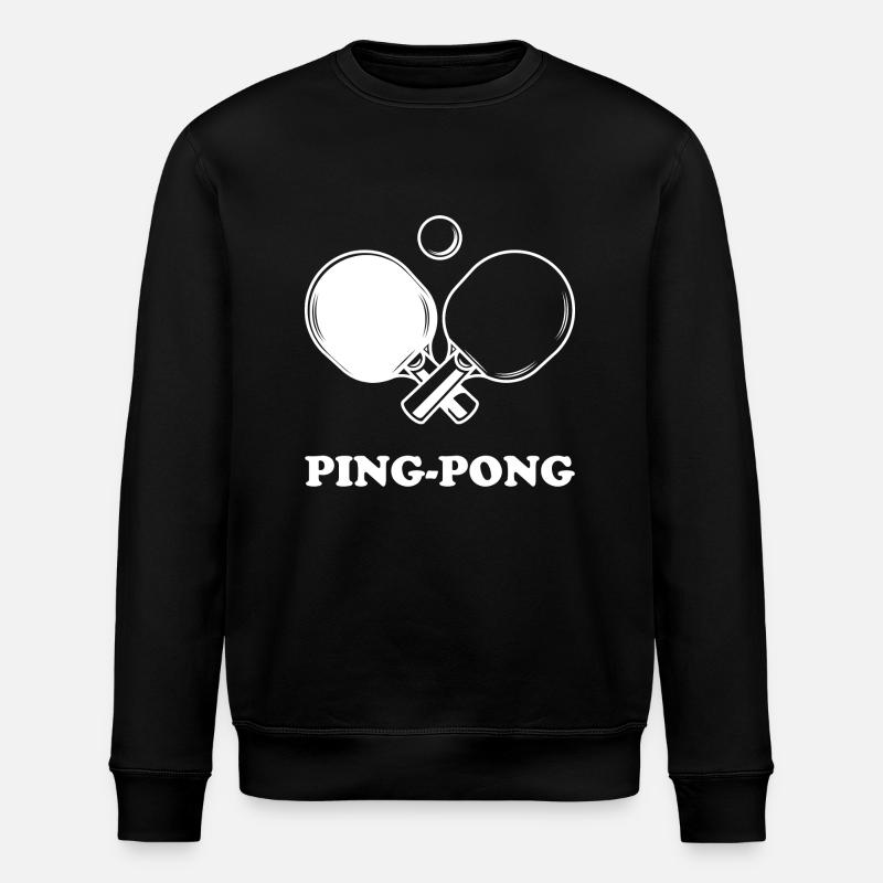 Ping pong - Sweat bio ROLLER Stanley/Stella Unisexe - noir