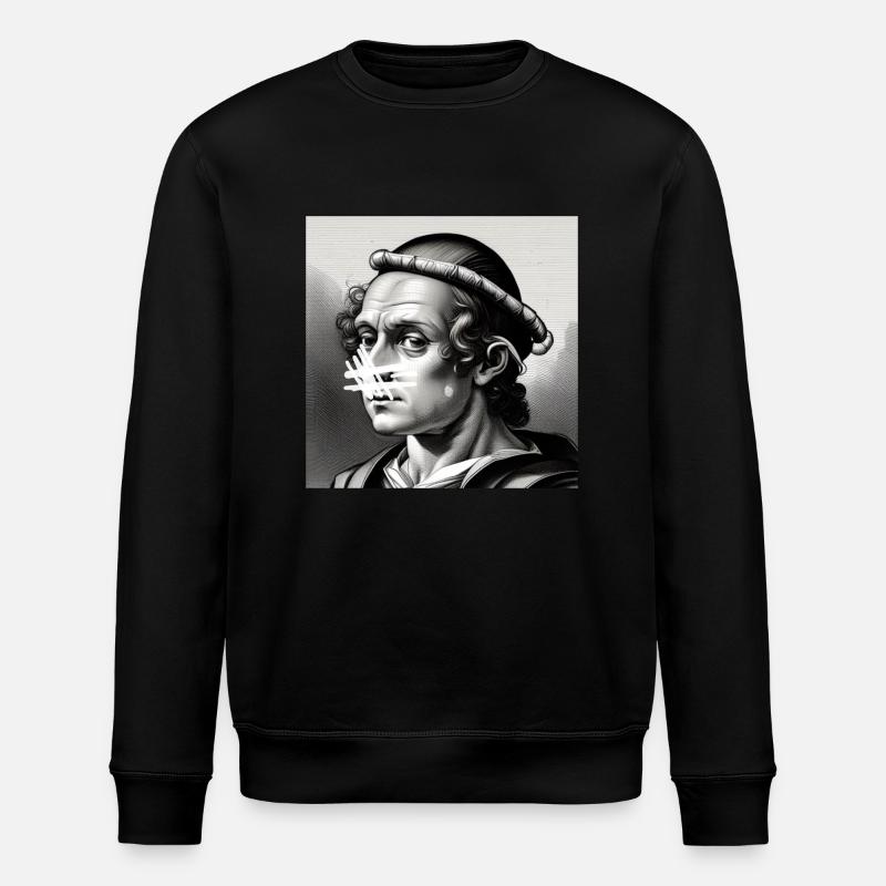 Künstlerischer Kapuzenpullover - Stanley/Stella Unisex Bio-Sweatshirt ROLLER - Schwarz