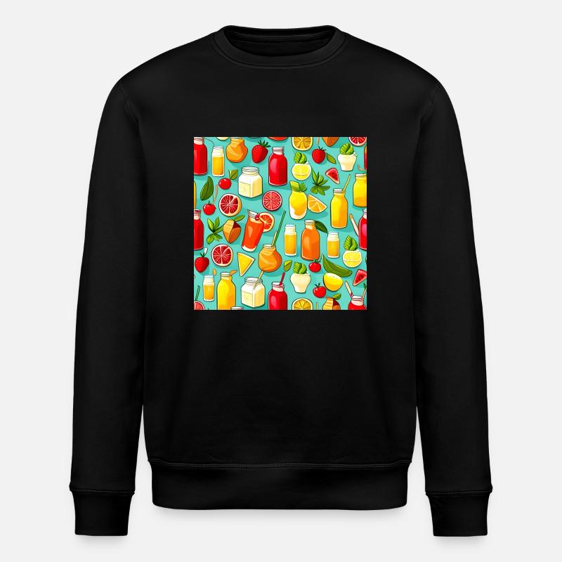 Leckeres Sommerlimonaden-Muster - Stanley/Stella Unisex Bio-Sweatshirt ROLLER - Schwarz