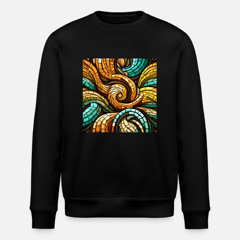 Triskelion-Mosaik - Stanley/Stella Unisex Bio-Sweatshirt ROLLER - Schwarz