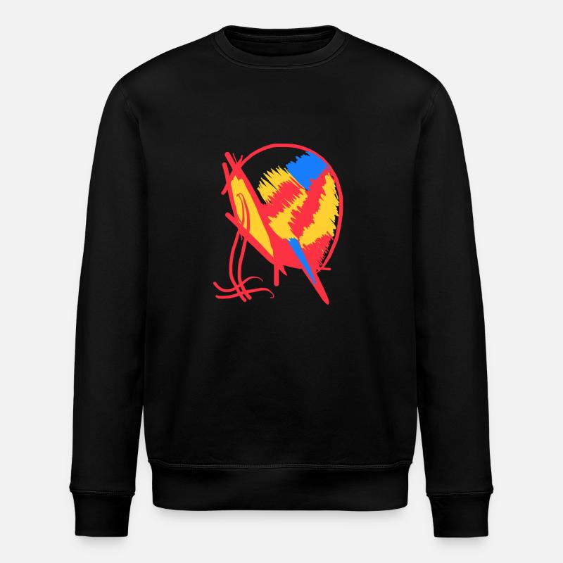 Rouge Bleu Jaune Abstraction - Sweat bio ROLLER Stanley/Stella Unisexe - noir