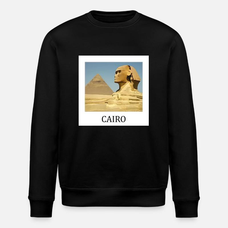 Pyramiden von Gizeh - Stanley/Stella Unisex Bio-Sweatshirt ROLLER - Schwarz