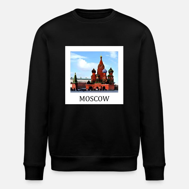 Moskau - Stanley/Stella Unisex Bio-Sweatshirt ROLLER - Schwarz