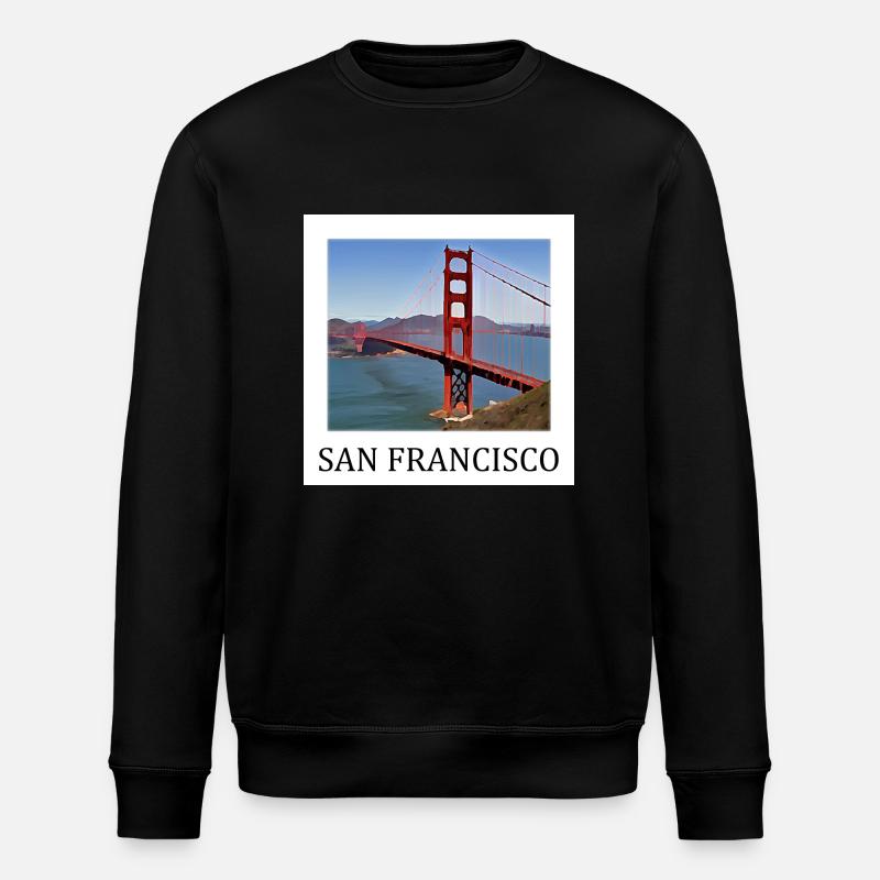 San Francisco - Sweat bio ROLLER Stanley/Stella Unisexe - noir