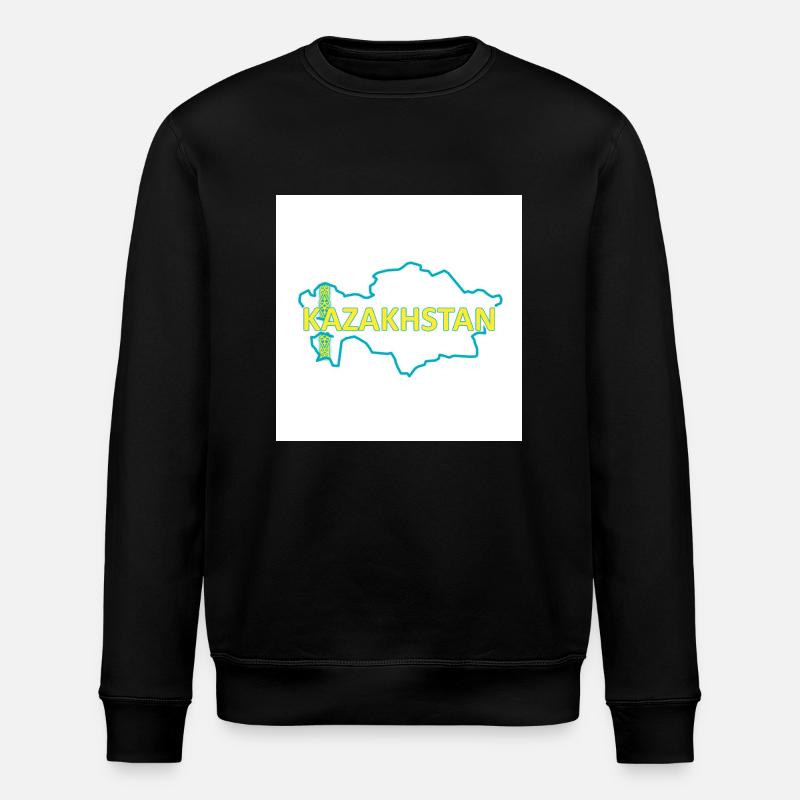 Carte du Kazakhstan - Sweat bio ROLLER Stanley/Stella Unisexe - noir