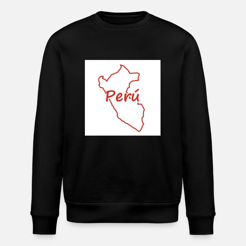 Carte du Pérou - Sweat bio ROLLER Stanley/Stella Unisexe - noir