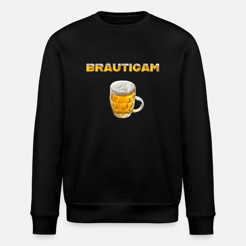 Bräutigam Bierkrug - Stanley/Stella Unisex Bio-Sweatshirt ROLLER - Schwarz