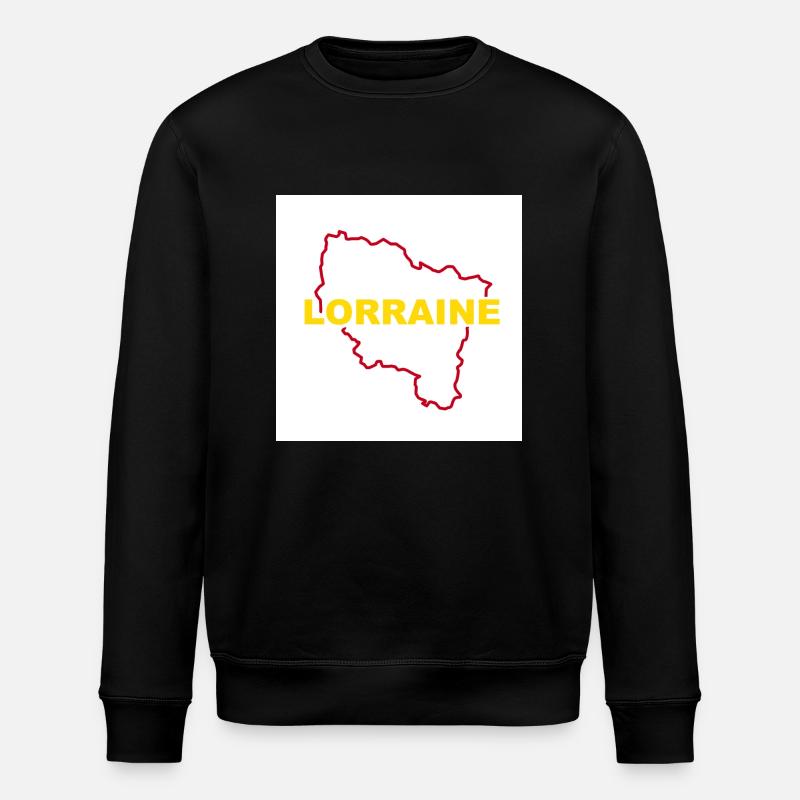 Lorraine Map - Stanley/Stella ROLLER Unisex Organic Sweatshirt - black