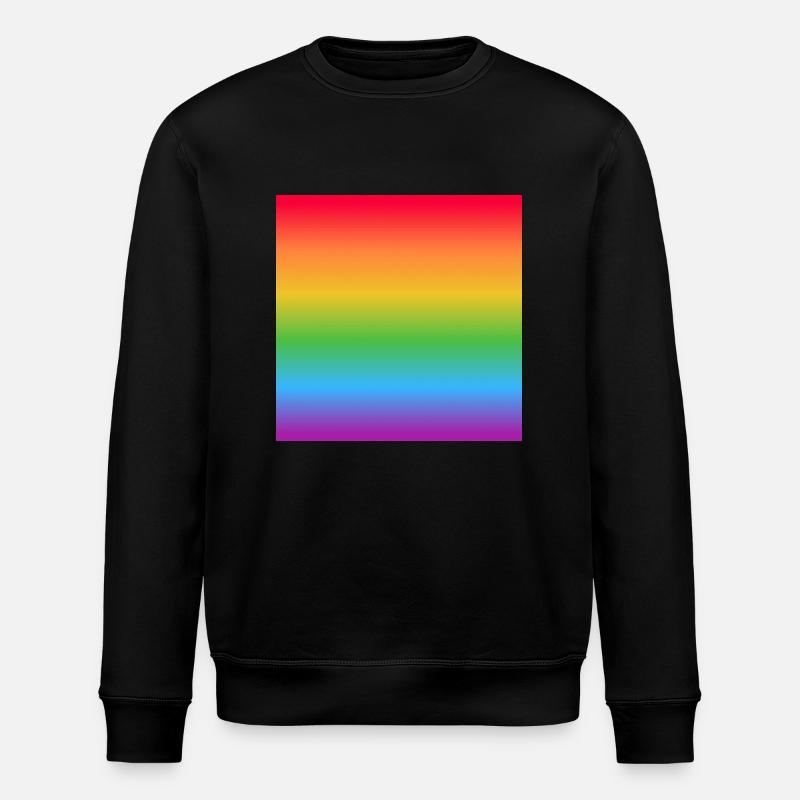 Dégradé de drapeau arc-en-ciel - Sweat bio ROLLER Stanley/Stella Unisexe - noir