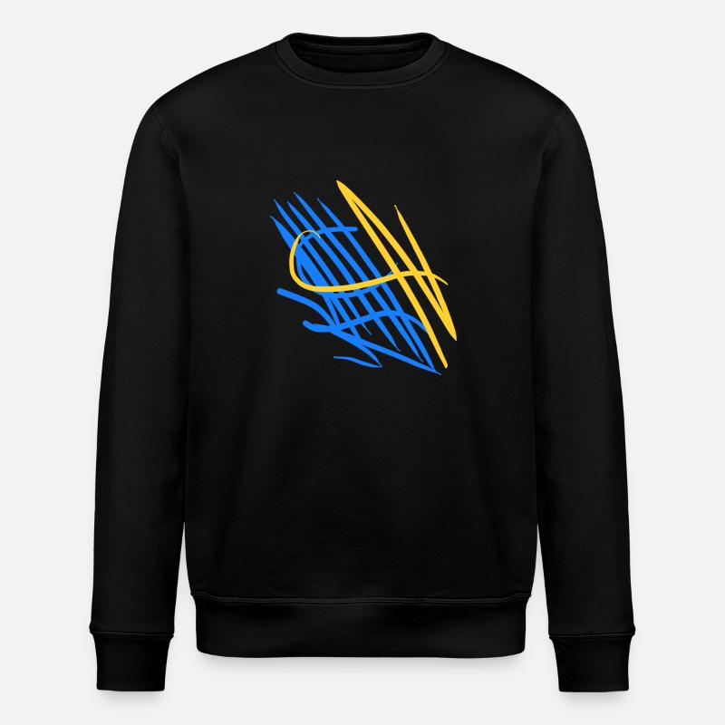 Ukrainische Abstraktheit - Stanley/Stella Unisex Bio-Sweatshirt ROLLER - Schwarz