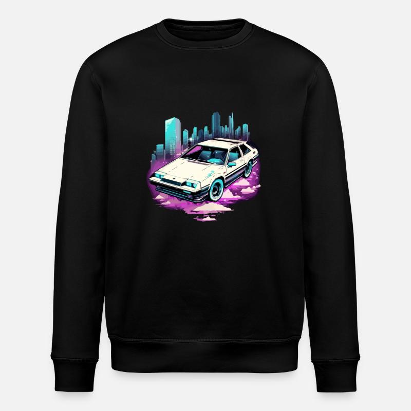 Voiture flèche d'argent - Sweat bio ROLLER Stanley/Stella Unisexe - noir
