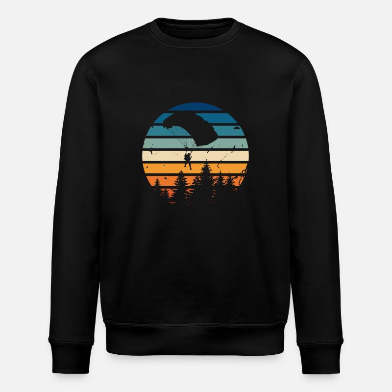 Parachute rétro - Sweat bio ROLLER Stanley/Stella Unisexe - noir