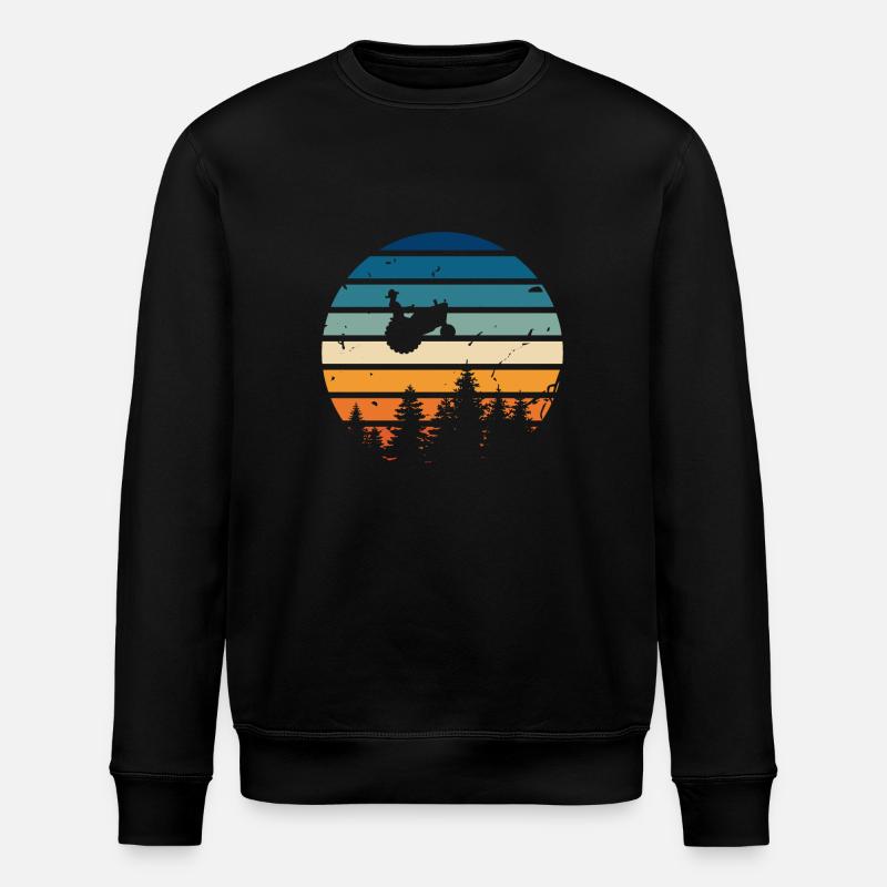 Tracteur rétro - Sweat bio ROLLER Stanley/Stella Unisexe - noir