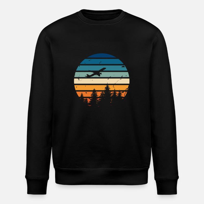 avion Rétro - Sweat bio ROLLER Stanley/Stella Unisexe - noir