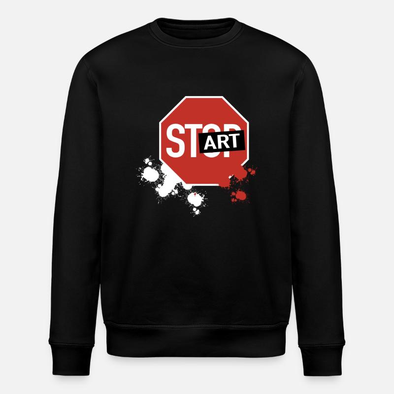Stop devient start - Sweat bio ROLLER Stanley/Stella Unisexe - noir