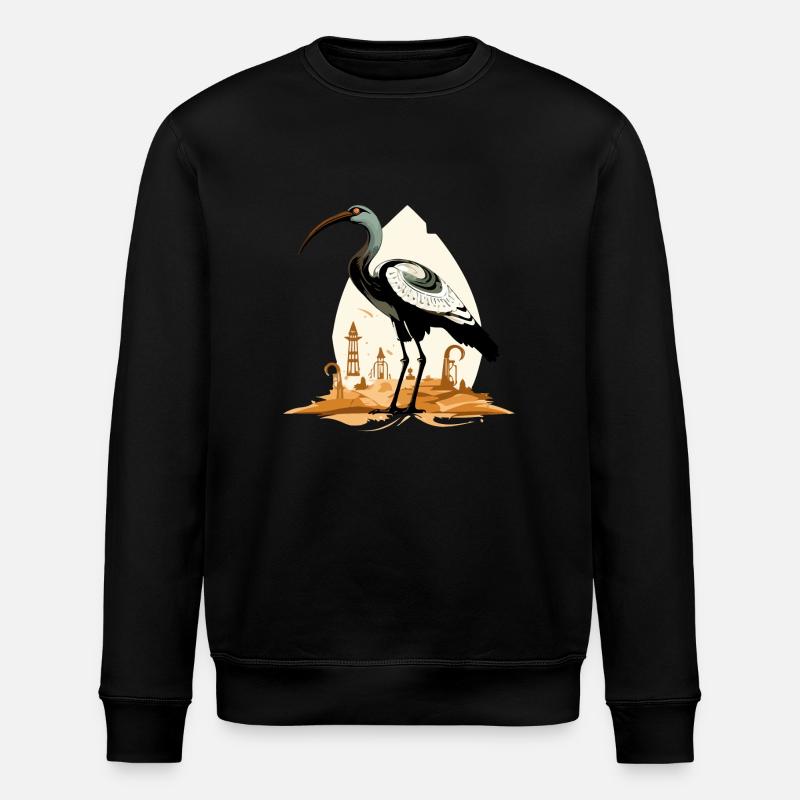 Mik L'ibis Egyptien - Sweat bio ROLLER Stanley/Stella Unisexe - noir