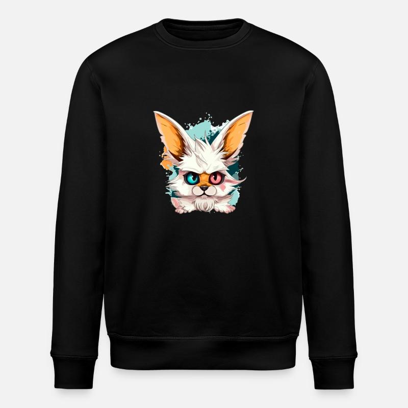 Coki der Hund - Stanley/Stella Unisex Bio-Sweatshirt ROLLER - Schwarz