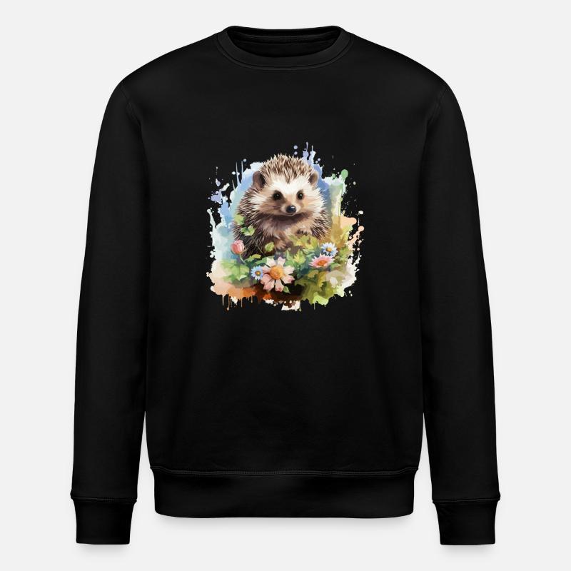 hérisson - Sweat bio ROLLER Stanley/Stella Unisexe - noir