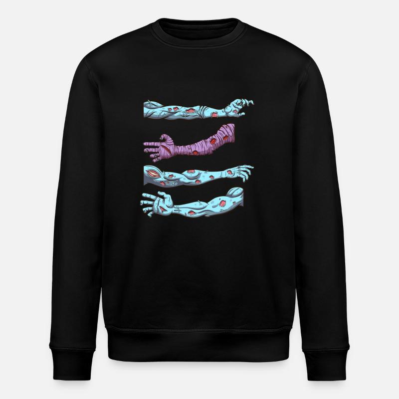 Zombie-Hände - Stanley/Stella Unisex Bio-Sweatshirt ROLLER - Schwarz