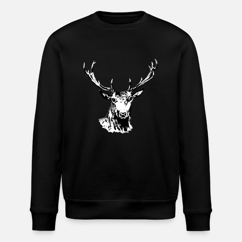 Hirsch - Stanley/Stella Unisex Bio-Sweatshirt ROLLER - Schwarz