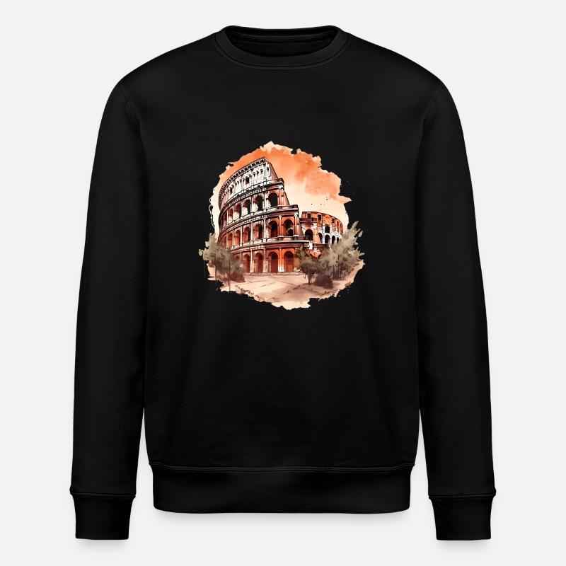 Rome vaut le détour - Sweat bio ROLLER Stanley/Stella Unisexe - noir