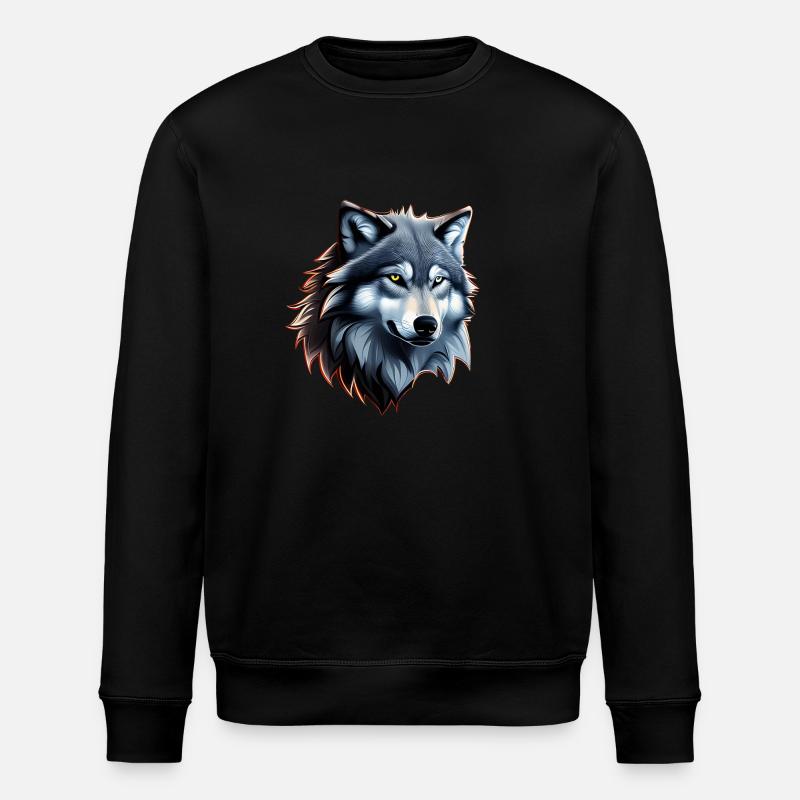 Ulv - Stanley/Stella økologisk unisex-sweatshirt ROLLER - sort