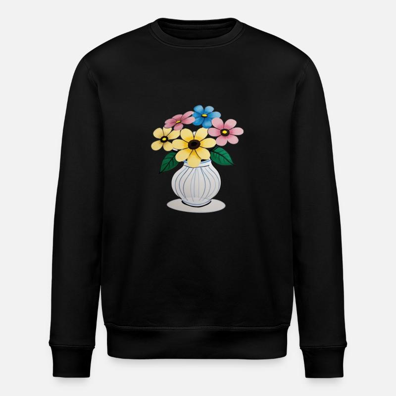 Beau mélange de fleurs - Sweat bio ROLLER Stanley/Stella Unisexe - noir