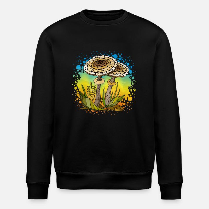 Pilze - Stanley/Stella Unisex Bio-Sweatshirt ROLLER - Schwarz