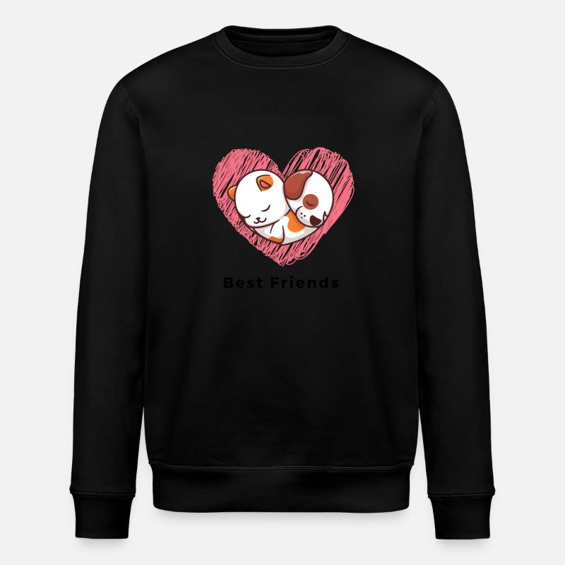 Logo du chat de chien - Sweat bio ROLLER Stanley/Stella Unisexe - noir