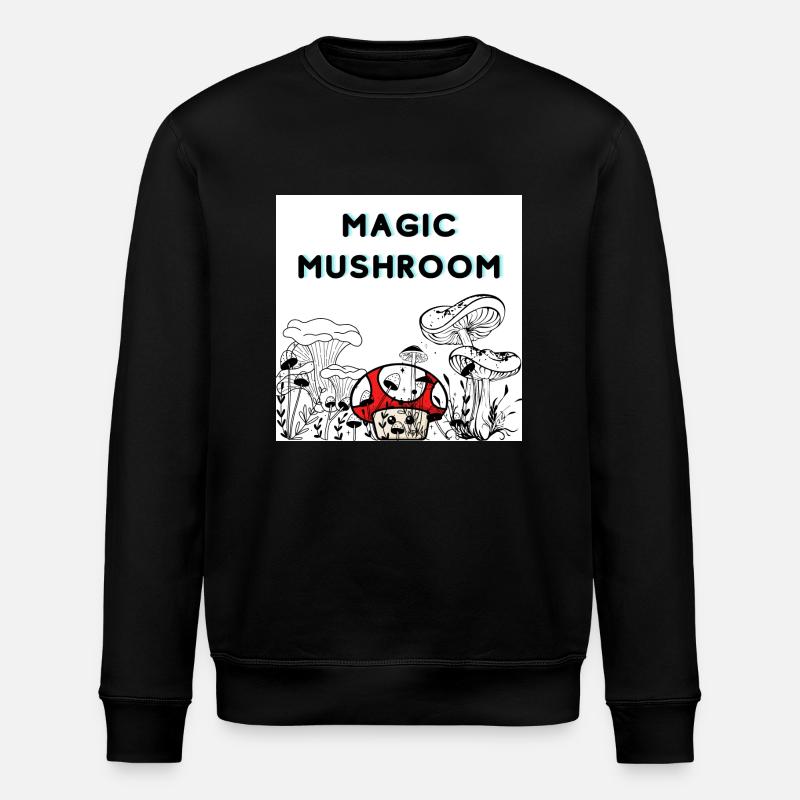Magic Mushroom - Stanley/Stella Unisex Bio-Sweatshirt ROLLER - Schwarz