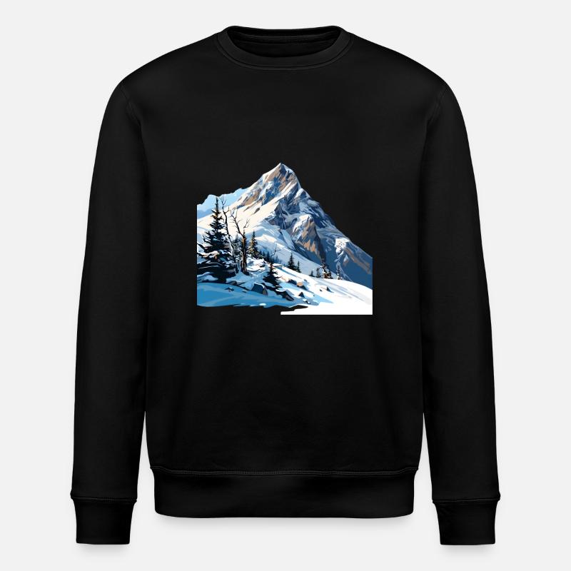 Endlich Winter - Stanley/Stella Unisex Bio-Sweatshirt ROLLER - Schwarz