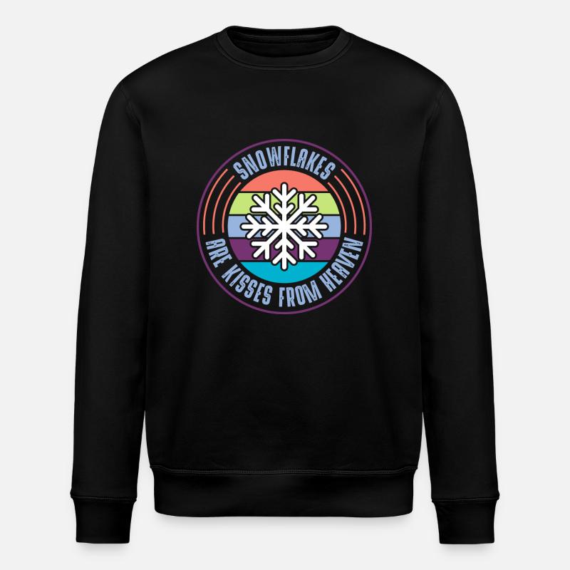 Schneeflocke - Stanley/Stella Unisex Bio-Sweatshirt ROLLER - Schwarz