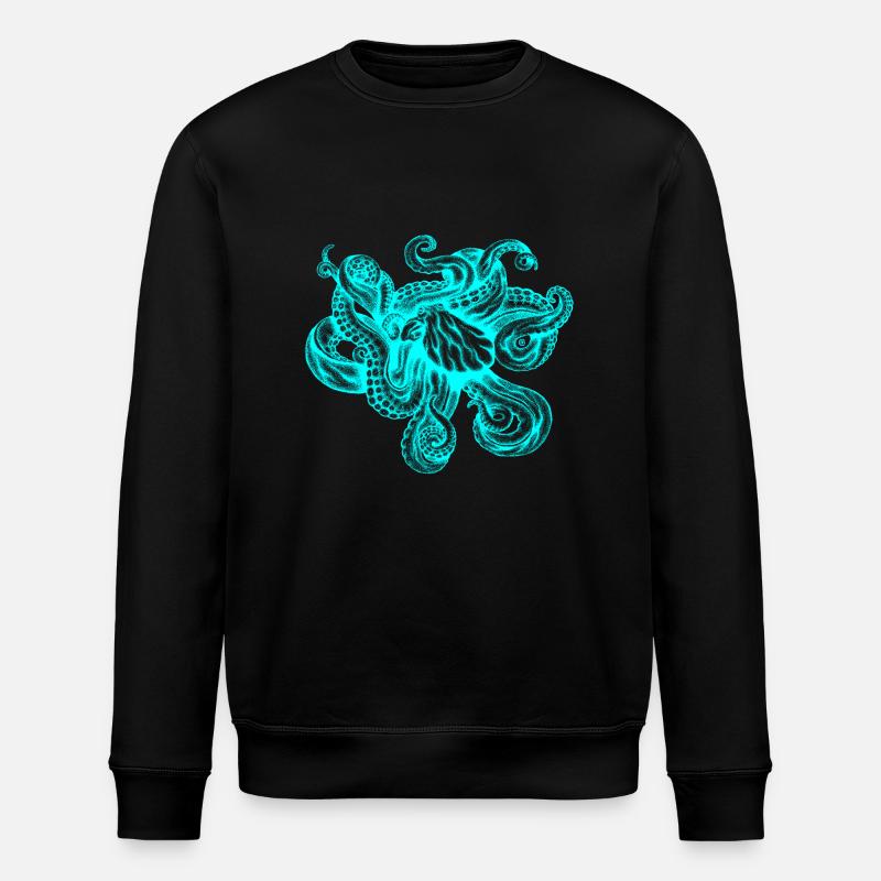Kraken (néon) - Sweat bio ROLLER Stanley/Stella Unisexe - noir