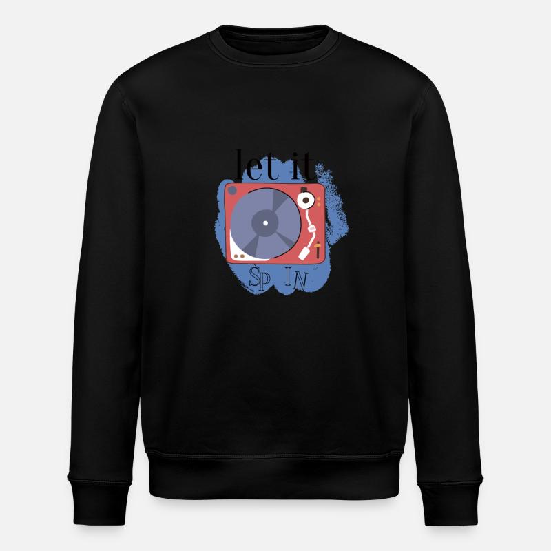 Let it spin! - Stanley/Stella ROLLER Unisex Organic Sweatshirt - black