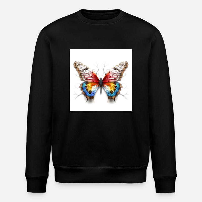 Papillon nature - Sweat bio ROLLER Stanley/Stella Unisexe - noir