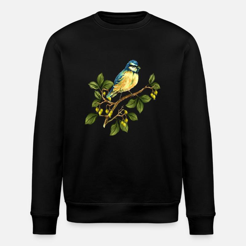 Bunter Vogel - Stanley/Stella Unisex Bio-Sweatshirt ROLLER - Schwarz